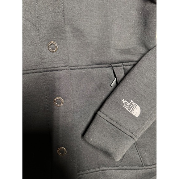The North Face‎ Womens Black Hooded Snap Front Jacket XS - Picture 6 of 9